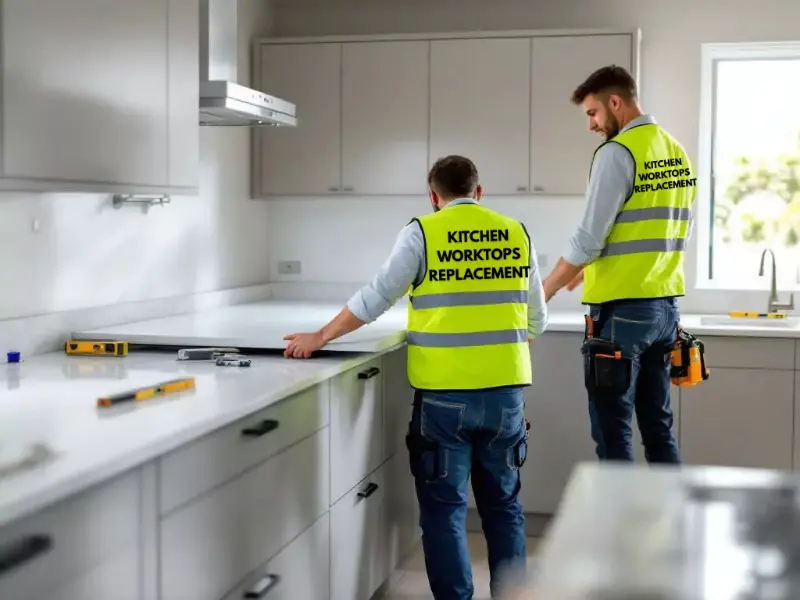 kitchen Worktops Replacement installers and fitters installing worktops
