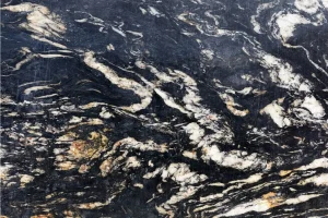 Cosmic Black Leather Granite Worktops Replacement
